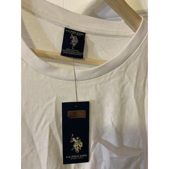 New U.S. Polo Assn. Men's Sz L Crew Neck Pocket T-Shirt NWT - Picture 2 of 6